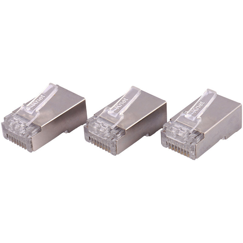 سوکت شبکه K-net RJ45 Cat6 SFTP بسته ۱۰۰ عددی