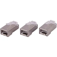 سوکت شبکه K-net RJ45 Cat6 SFTP بسته ۱۰۰ عددی