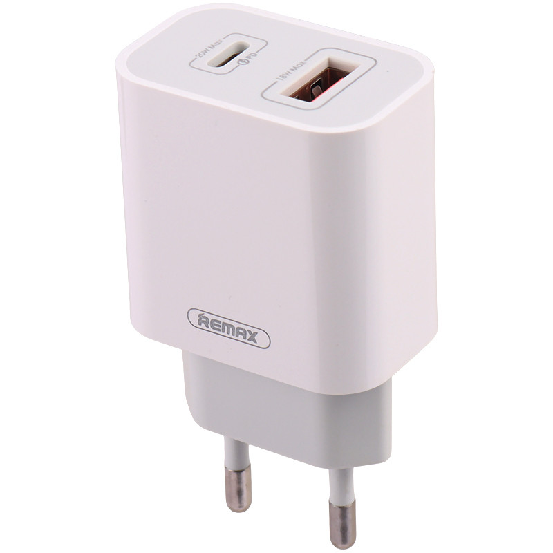 کلگی فست شارژ Remax RP-U68 2Port 3A PD3.0 QC 20W + کابل آیفونی