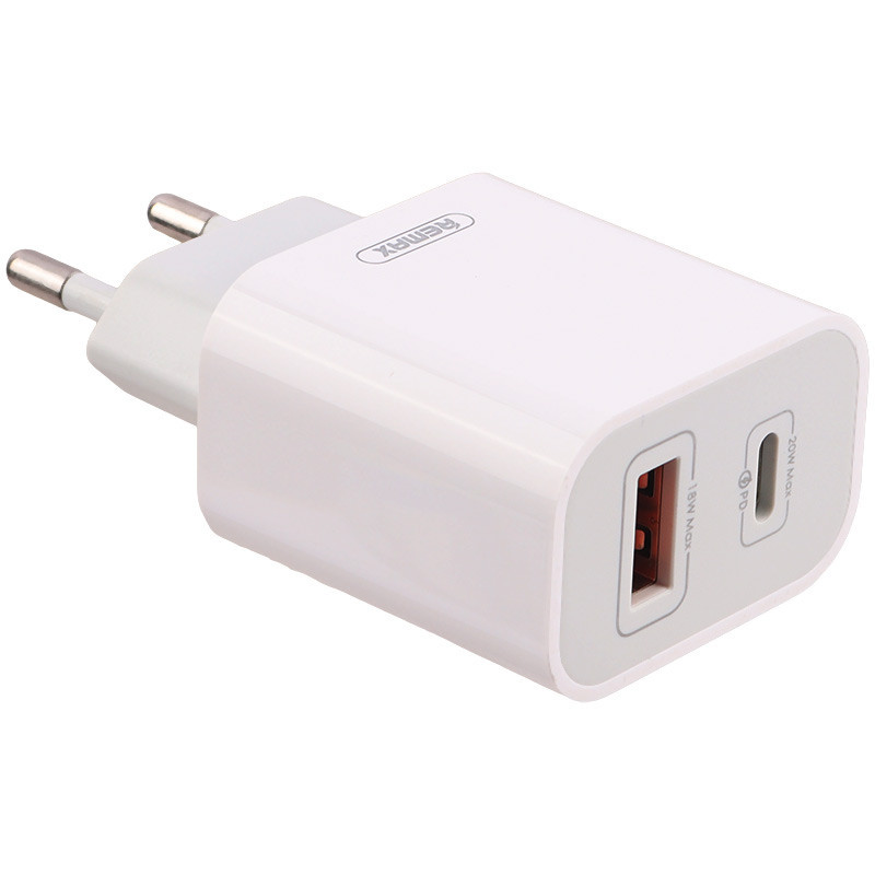 کلگی فست شارژ Remax RP-U68 2Port 3A PD3.0 QC 20W + کابل آیفونی