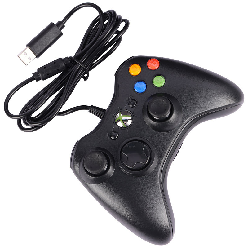 دسته بازی تک شوکدار سیمی Microsoft Xbox 360 / PC