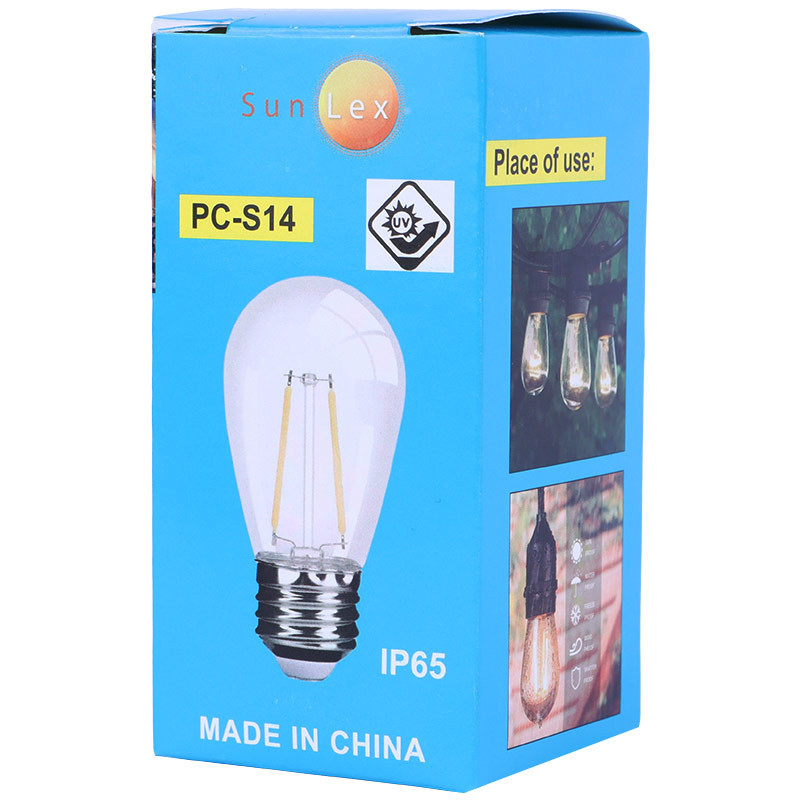لامپ فیلامنتی حبابی 4 وات سانلکس PC-S14 پایه E27