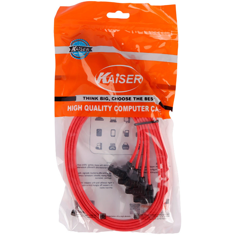 کابل Kaiser Sata Data 40cm قفل دار بسته 4 عددی