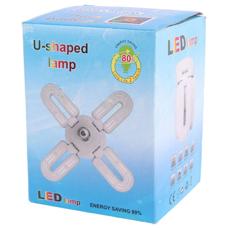 لامپ ال ای دی پنکه ای تاشو 50 وات U-Shaped پایه E27