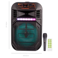 اسپیکر چمدانی بلوتوثی رم و فلش خور Greatnice GTS-1960 + میکروفون و ریموت کنترل