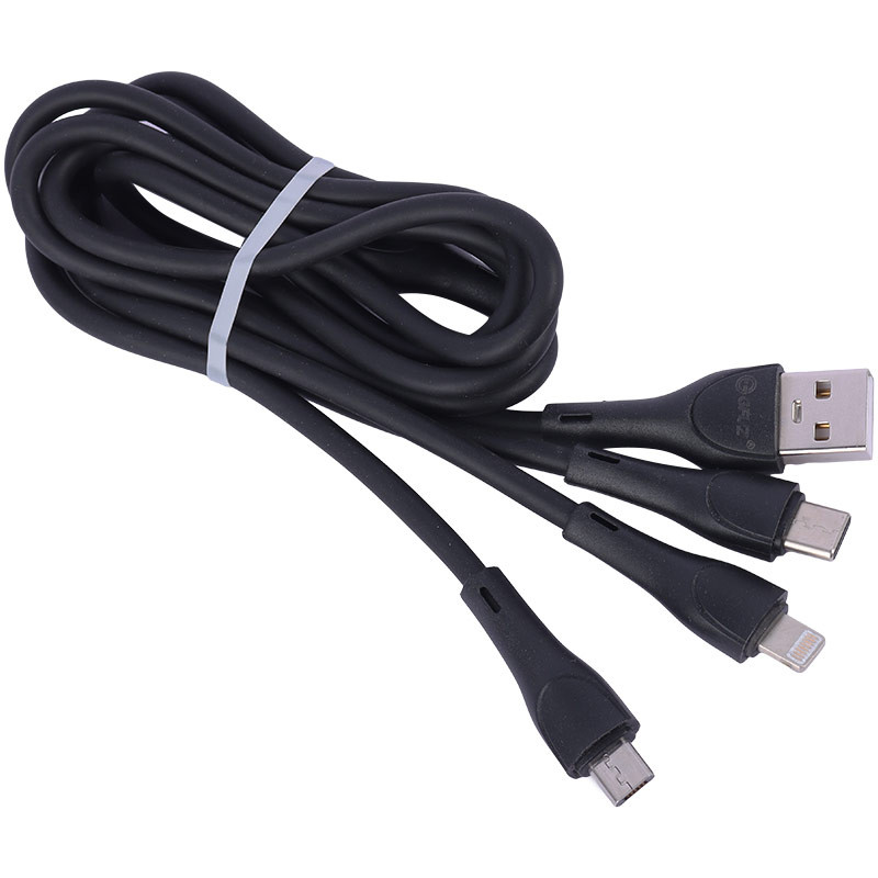 کابل 3 سر فست شارژ GFUZ CA-105 3.4A 1m