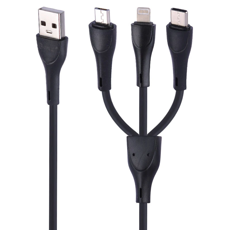 کابل 3 سر فست شارژ GFUZ CA-105 3.4A 1m