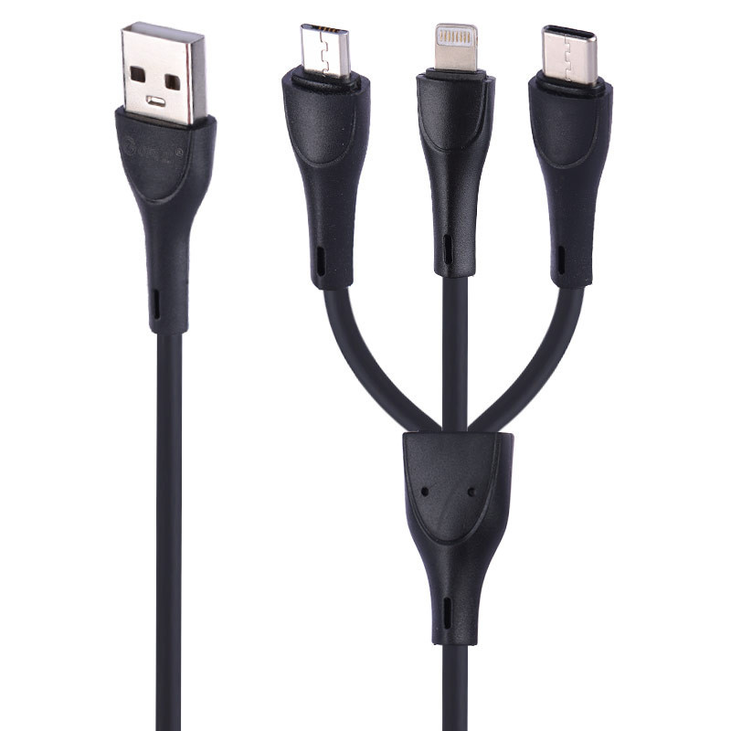 کابل 3 سر فست شارژ GFUZ CA-105 3.4A 1m