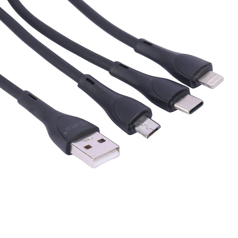 کابل 3 سر فست شارژ GFUZ CA-105 3.4A 1m