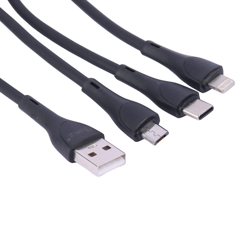 کابل 3 سر فست شارژ GFUZ CA-105 3.4A 1m