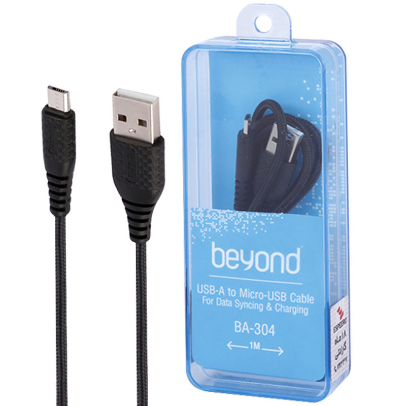 کابل میکرو یو اس بی فست شارژ Beyond BA-304 2.0A 1m