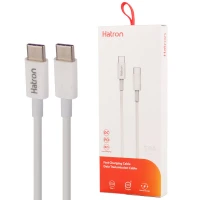 کابل تبدیل فست شارژ Hatron HC199CC Type-C To Type-C 5A PD QC 1m