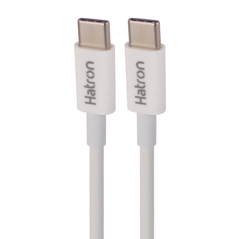 کابل تبدیل فست شارژ Hatron HC199CC Type-C To Type-C 5A PD QC 1m