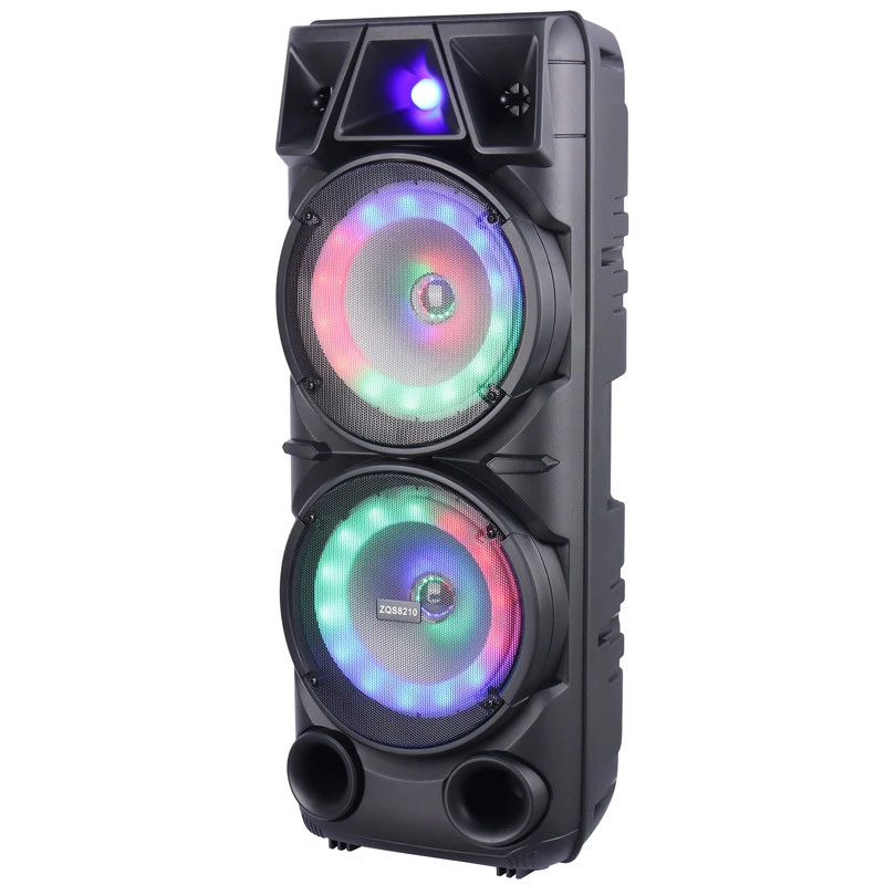 اسپیکر چمدانی بلوتوثی رم و فلش خور Sing-E ZQS8210 + میکروفون و ریموت کنترل