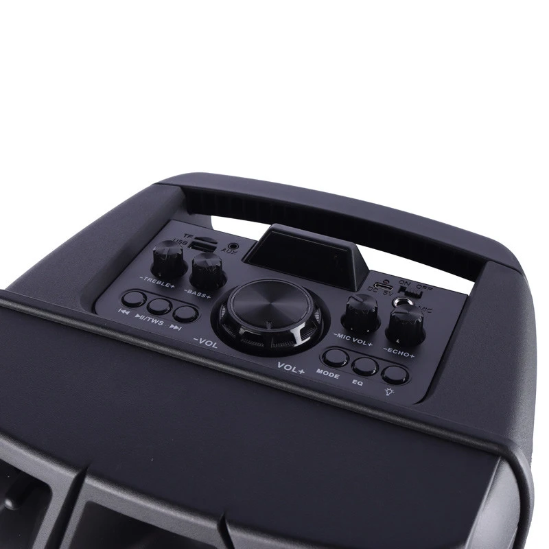 اسپیکر چمدانی بلوتوثی رم و فلش خور Sing-E ZQS8210 + میکروفون و ریموت کنترل