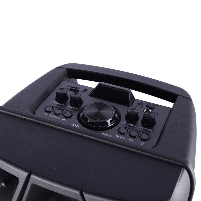 اسپیکر چمدانی بلوتوثی رم و فلش خور Sing-E ZQS8210 + میکروفون و ریموت کنترل