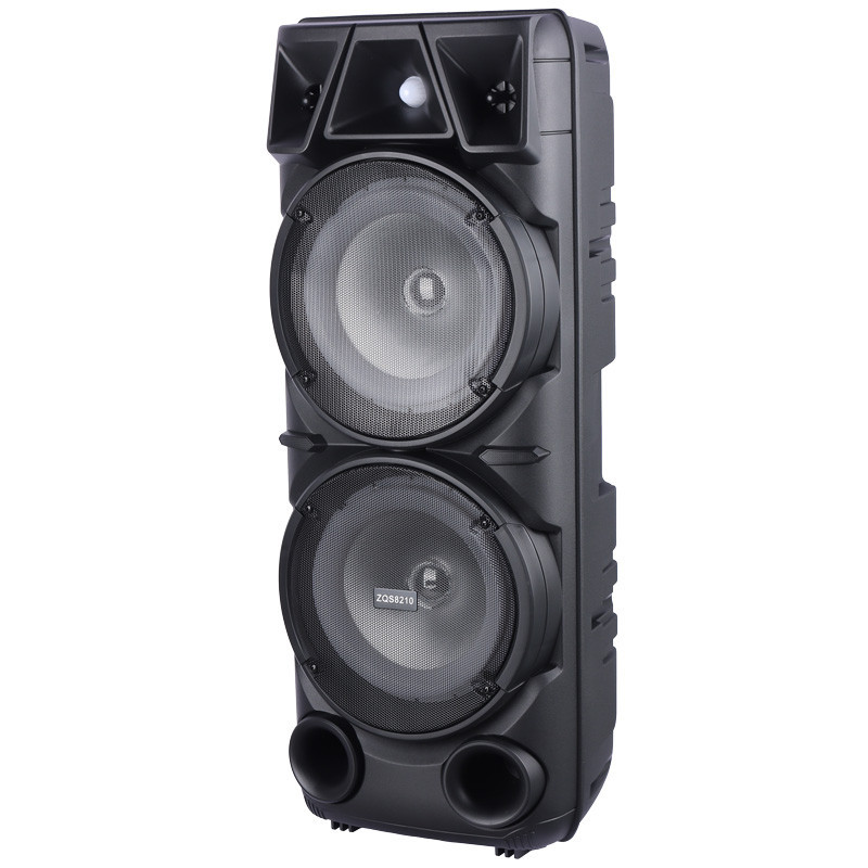 اسپیکر چمدانی بلوتوثی رم و فلش خور Sing-E ZQS8210 + میکروفون و ریموت کنترل