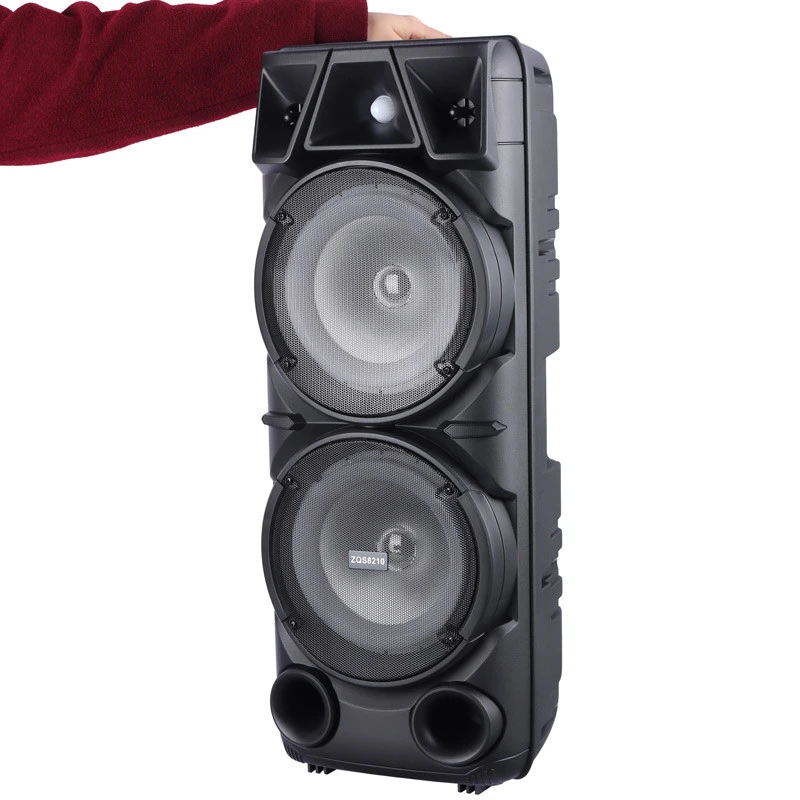 اسپیکر چمدانی بلوتوثی رم و فلش خور Sing-E ZQS8210 + میکروفون و ریموت کنترل