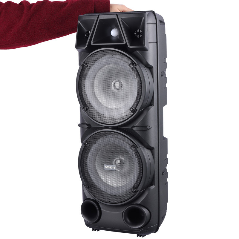 اسپیکر چمدانی بلوتوثی رم و فلش خور Sing-E ZQS8210 + میکروفون و ریموت کنترل