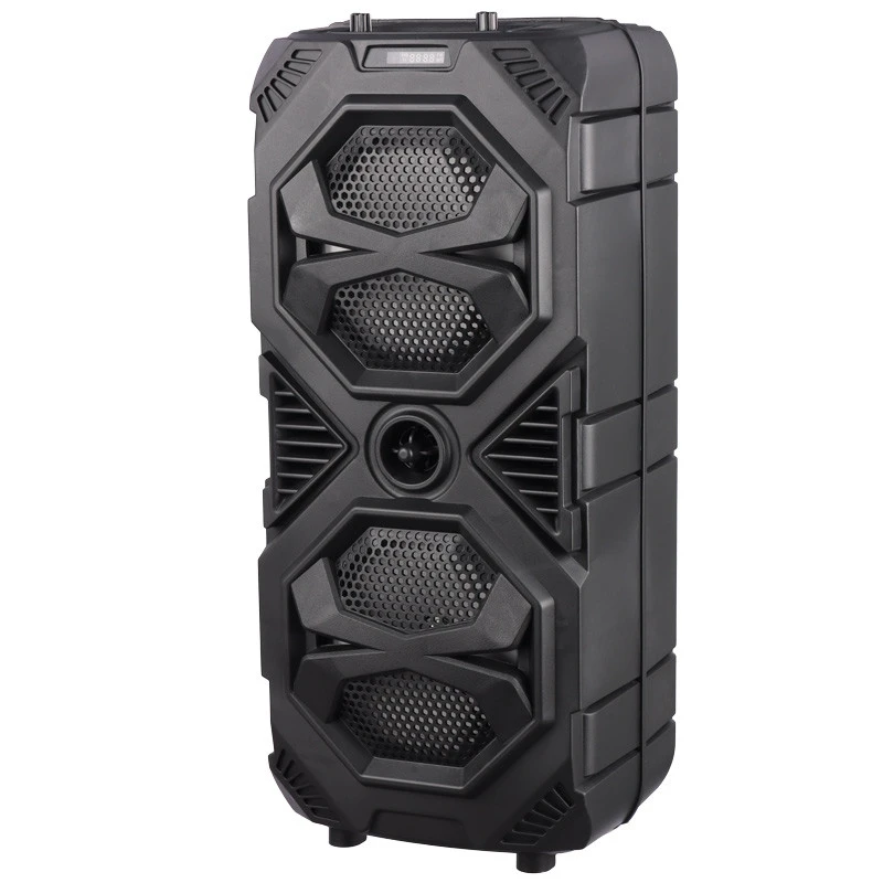 اسپیکر چمدانی بلوتوثی رم و فلش خور Sing-E ZQS8212 + میکروفون و ریموت کنترل