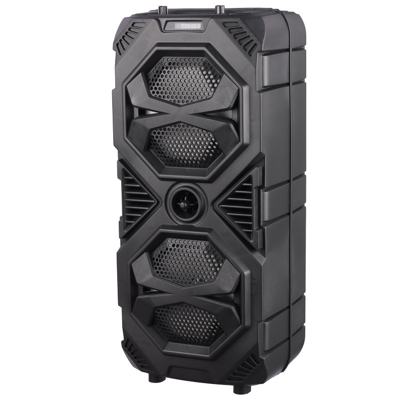 اسپیکر چمدانی بلوتوثی رم و فلش خور Sing-E ZQS8212 + میکروفون و ریموت کنترل