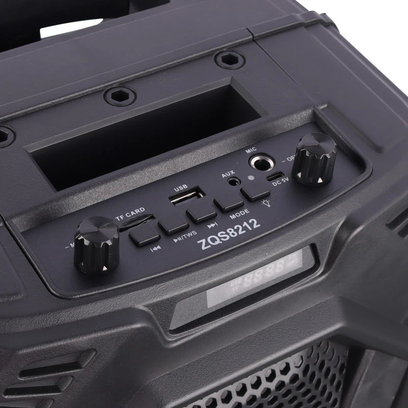 اسپیکر چمدانی بلوتوثی رم و فلش خور Sing-E ZQS8212 + میکروفون و ریموت کنترل