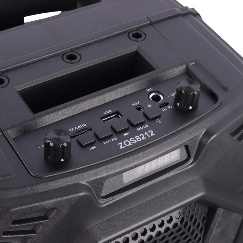 اسپیکر چمدانی بلوتوثی رم و فلش خور Sing-E ZQS8212 + میکروفون و ریموت کنترل