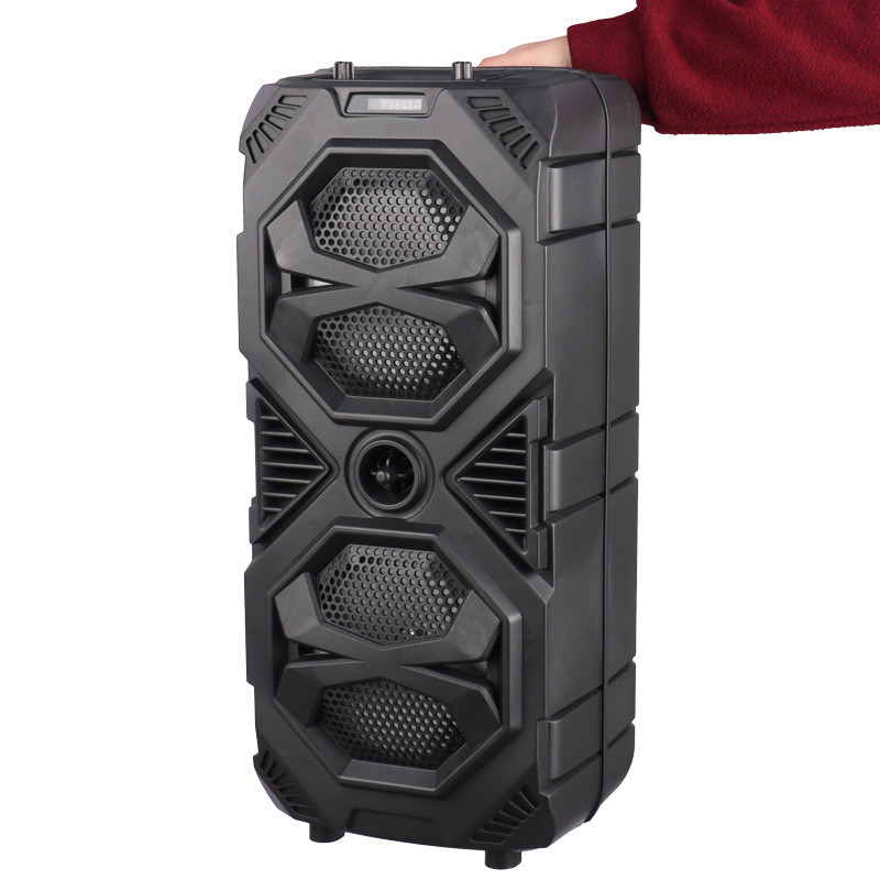 اسپیکر چمدانی بلوتوثی رم و فلش خور Sing-E ZQS8212 + میکروفون و ریموت کنترل