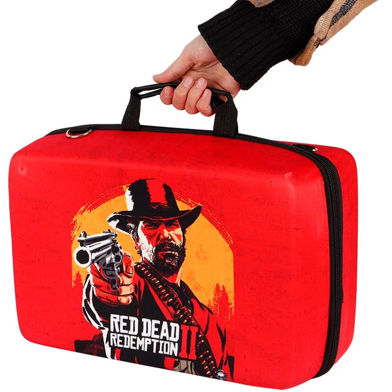کیف کنسول بازی PS5 Slim طرح Red Dead Redemption 2