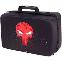 کیف کنسول بازی PS5 Slim طرح Punisher قرمز