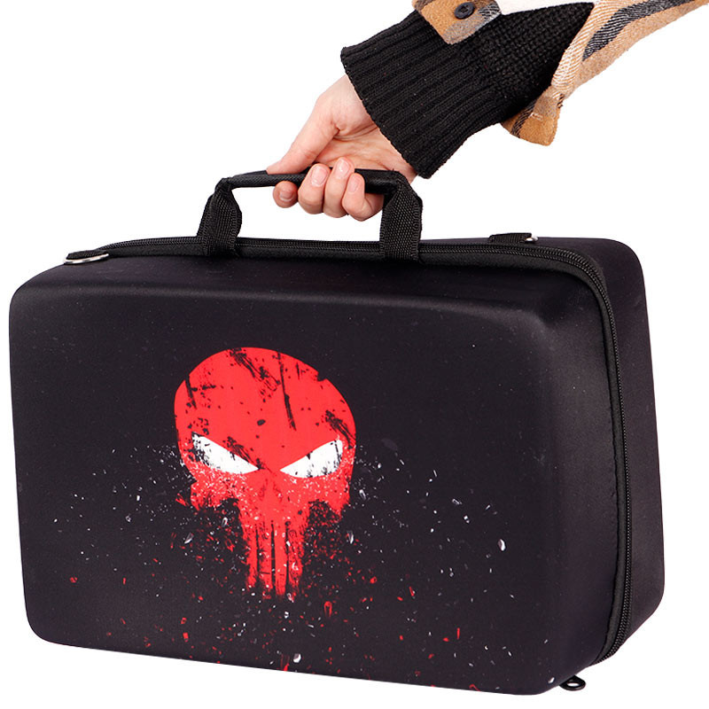 کیف کنسول بازی PS5 Slim طرح Punisher قرمز