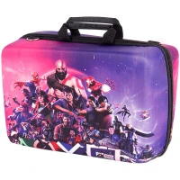 کیف کنسول بازی PS5 Slim طرح Games زمینه بنفش