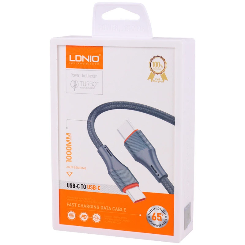 کابل تبدیل فست شارژ Ldnio LC631C Type-C to Type-C PD 65W 1m