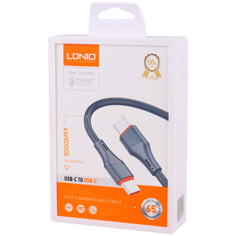 کابل تبدیل فست شارژ Ldnio LC631C Type-C to Type-C PD 65W 1m