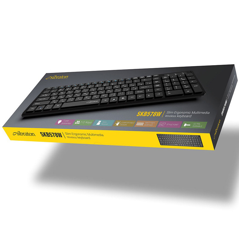 کیبورد بی سیم سیبراتون SKB578W