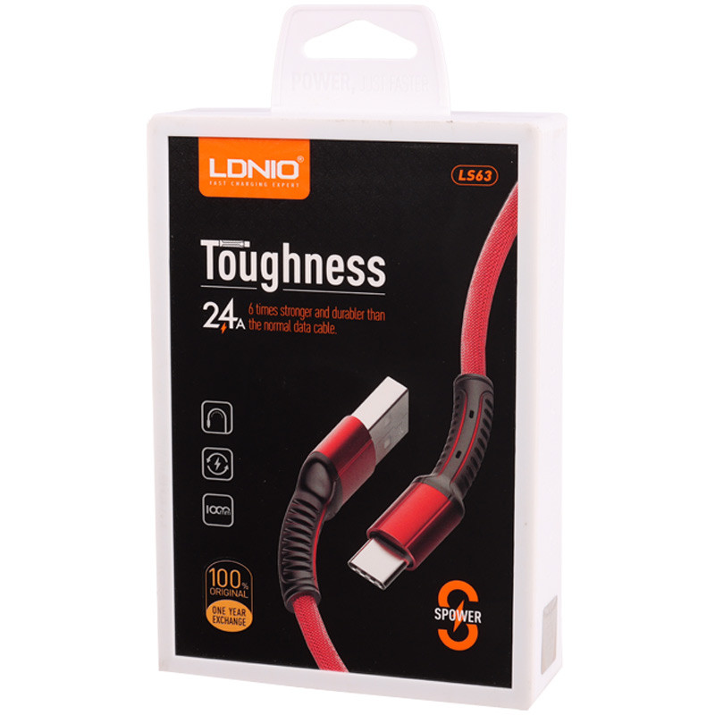 کابل میکرو یو اس بی فست شارژ Ldnio LS63 2.4A 1m