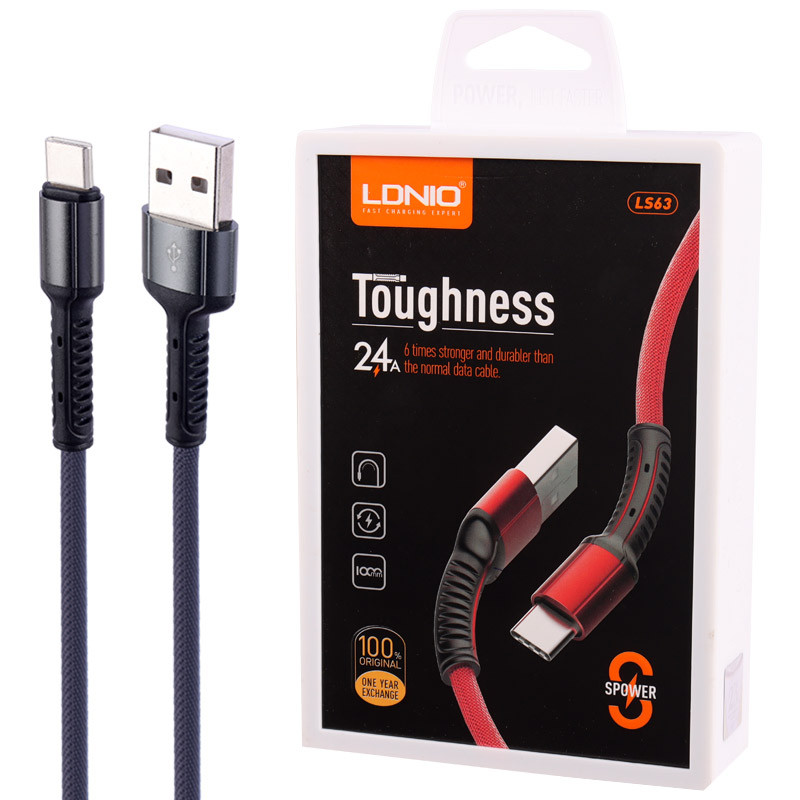 کابل تایپ سی فست شارژ Ldnio LS63 2.4A 1m