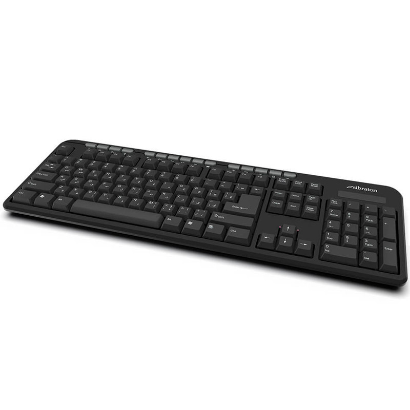 کیبورد بی سیم سیبراتون SKB566W