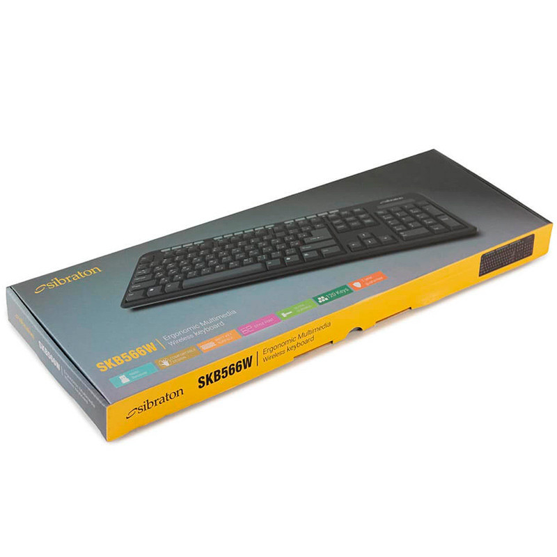 کیبورد بی سیم سیبراتون SKB566W