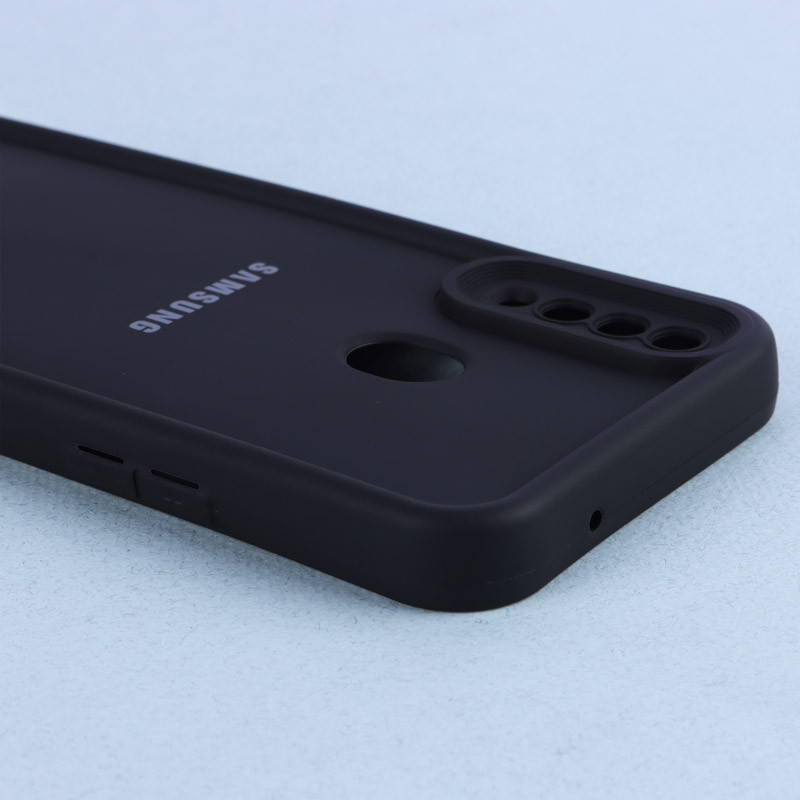 قاب سولید ساده رنگی محافظ لنزدار Samsung Galaxy A20s