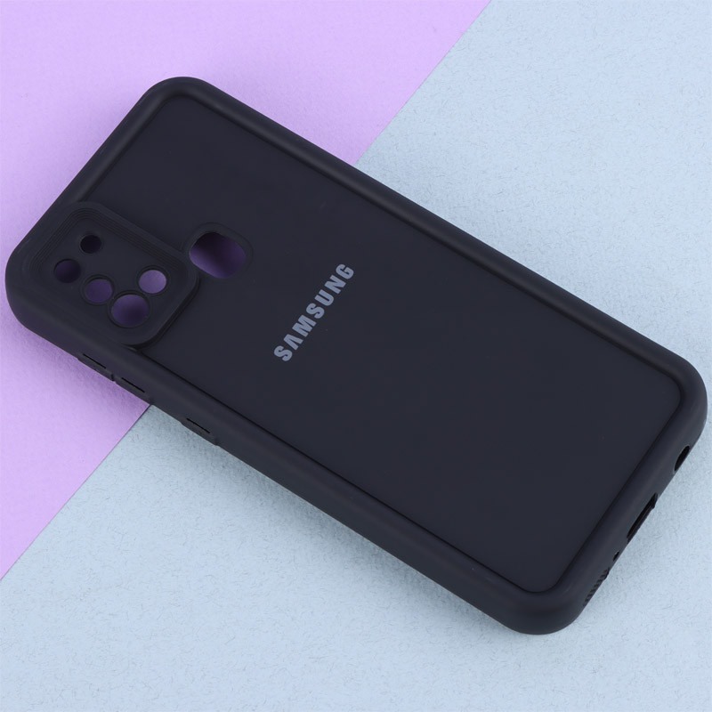 قاب سولید ساده رنگی محافظ لنزدار Samsung Galaxy A21s