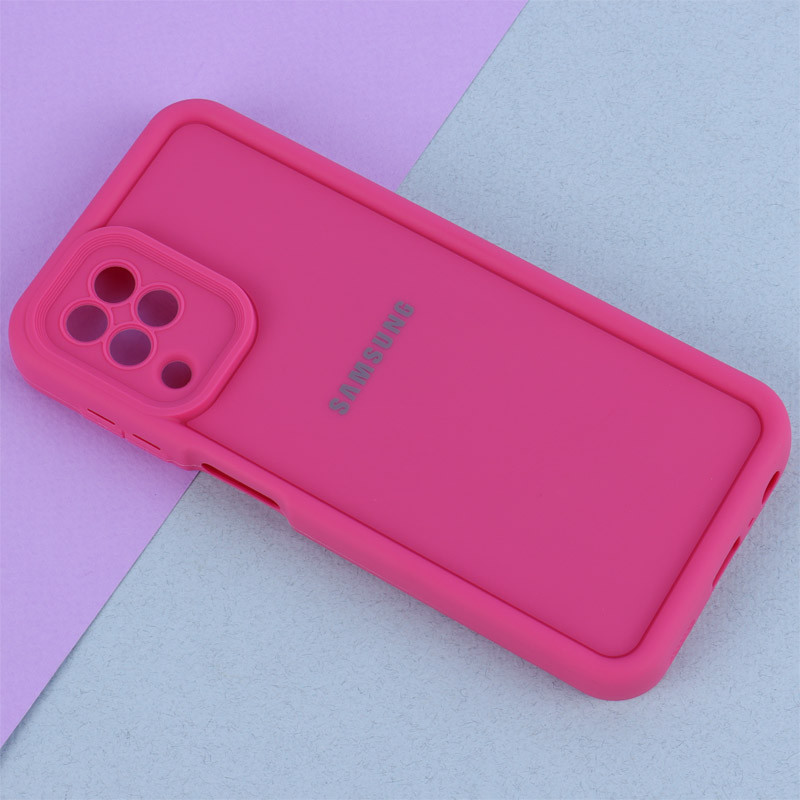 قاب سولید ساده رنگی محافظ لنزدار Samsung Galaxy A22 4G