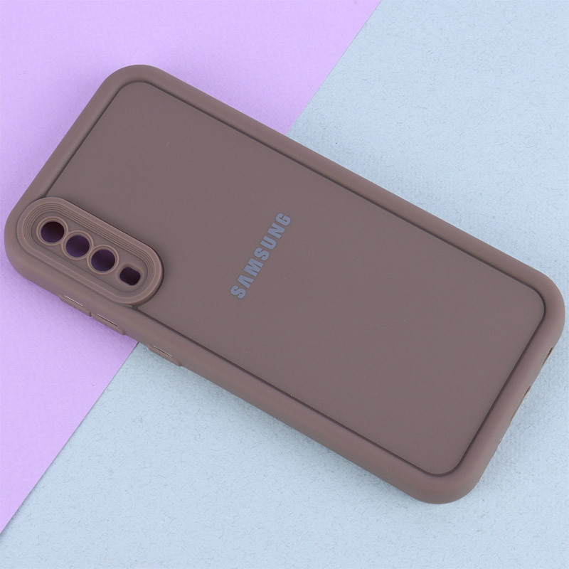 قاب سولید ساده رنگی محافظ لنزدار Samsung Galaxy A50