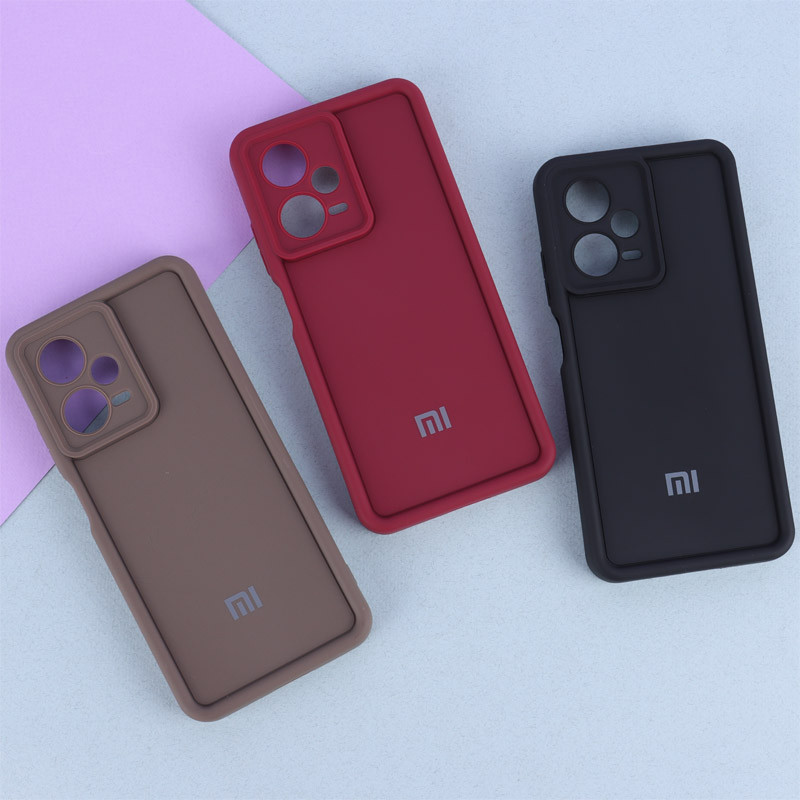 قاب سولید ساده رنگی محافظ لنزدار Xiaomi Redmi Note 12 Pro Plus