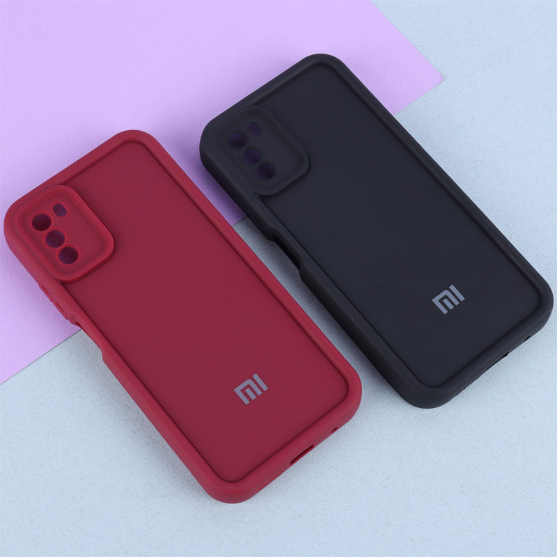 قاب سولید رنگی شیائومی Poco M3 محافظ لنزدار