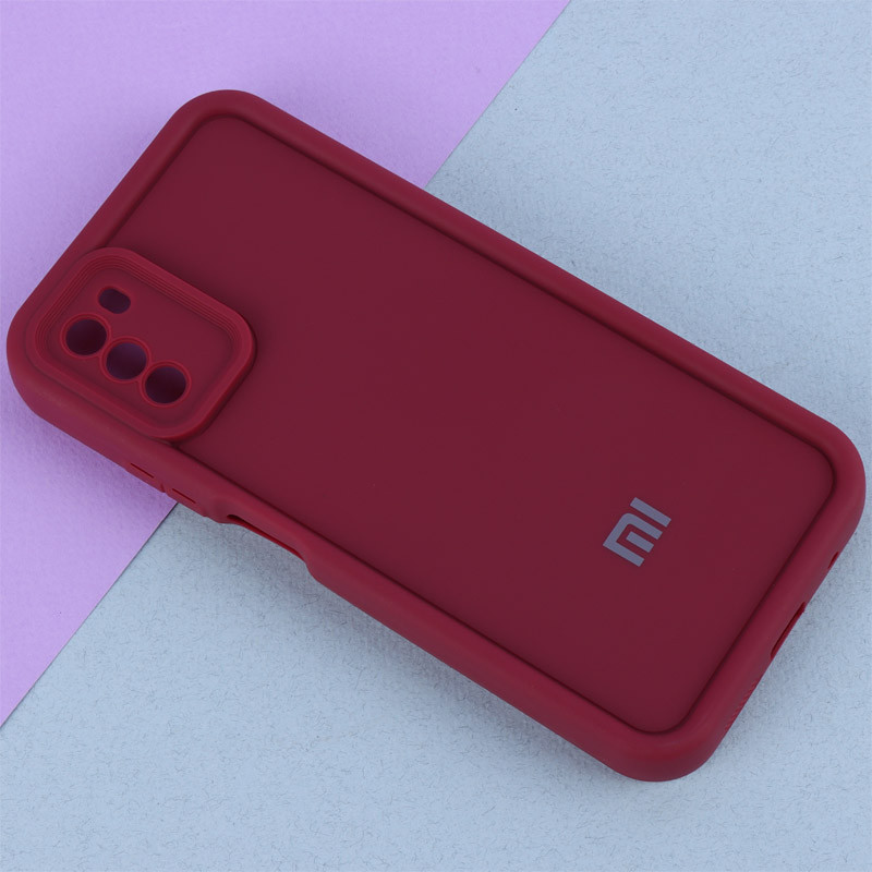 قاب سولید ساده رنگی محافظ لنزدار Xiaomi Poco M3