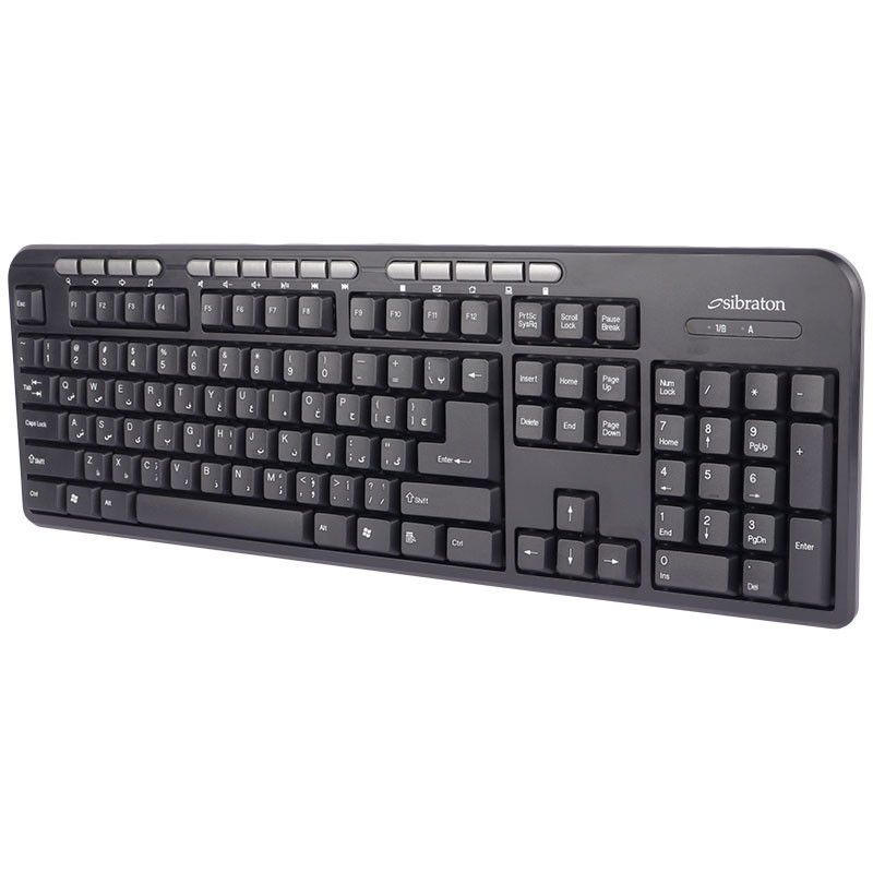 کیبورد بی سیم سیبراتون SKB566W