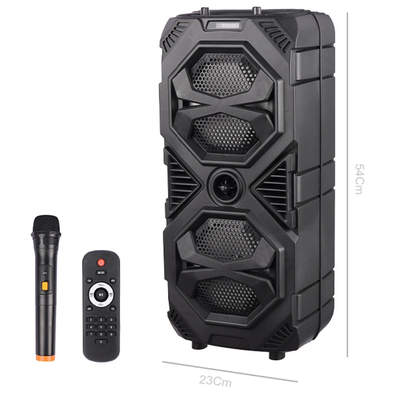 اسپیکر چمدانی بلوتوثی رم و فلش خور Sing-E ZQS8212 + میکروفون و ریموت کنترل