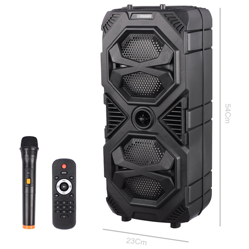 اسپیکر چمدانی بلوتوثی رم و فلش خور Sing-E ZQS8212 + میکروفون و ریموت کنترل