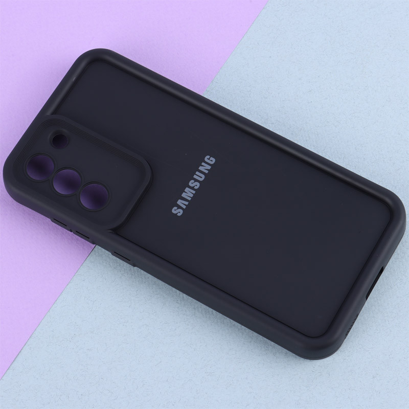قاب سولید ساده رنگی محافظ لنزدار Samsung Galaxy S21 FE 5G